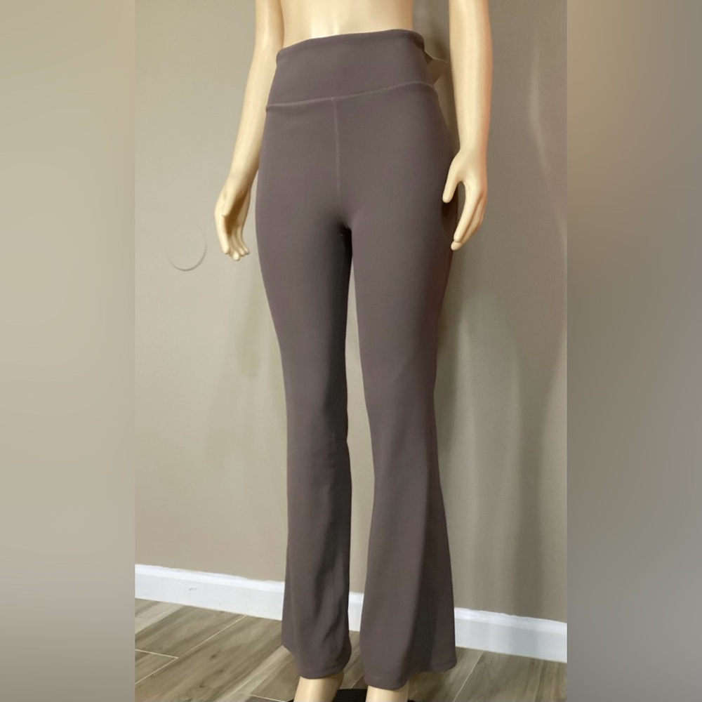 High-Waisted Taupe Women's Pants